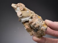 FLUORAPATITE   with QUARTZ and ORTHOCLASE