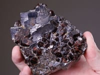SPESSARTINE GARNET in GALENA