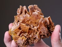 WULFENITE   with CALCITE