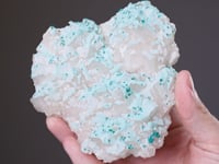 DIOPTASE  on CALCITE