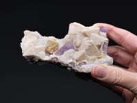 FLUORITE   with  QUARTZ Epimorph