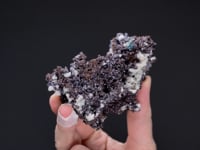 CUPRITE on NATIVE COPPER  with QUARTZ