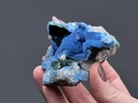 SHATTUCKITE with MALACHITE  and QUARTZ