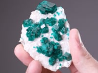DIOPTASE on CALCITE