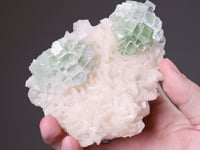 FLUORAPOPHYLLITE-(K) on STILBITE-Ca
