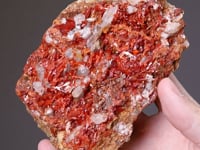 CROCOITE with CALCITE