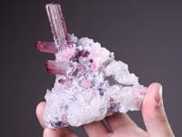 ELBAITE with QUARTZ Lepidolite and Cleavelandite