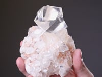 CALCITE with STILBITE and FLUORAPOPHYLLITE