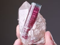 ELBAITE on QUARTZ TOURMALINE group