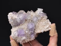 FLUORITE with QUARTZ on DOLOMITE