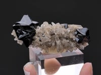 CASSITERITE on QUARTZ