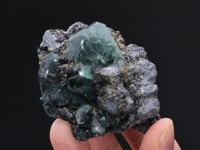GEOCRONITE with FLUORITE, SPHALERITE and PYRITE