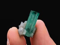 BERYL var. Emerald with CALCITE