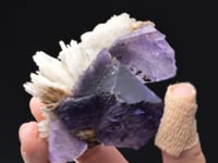 BARYTE on FLUORITE with PYRITE