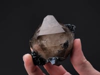 Smoky QUARTZ with HEMATITE var. Specularite
