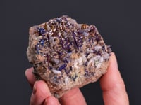 CHALCOPYRITE and CHALCOCITE on CALCITE