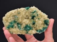 CALCITE with MALACHITE