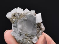 FLUORITE with CALCITE and PYRITE
