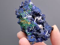 AZURITE with CERUSSITE and MALACHITE