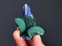 AZURITE with MALACHITE
