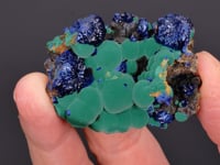 AZURITE with MALACHITE