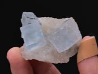 FLUORITE on QUARTZ