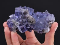 FLUORITE on QUARTZ