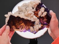 FLUORITE with CALCITE