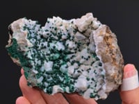MALACHITE on QUARTZ