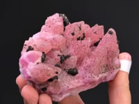 Cobaltoan CALCITE with KOLWEZITE ps. after CHALCOPYRITE