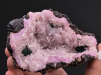 Cobaltoan CALCITE with MALACHITE