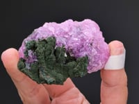 Cobaltoan CALCITE with MALACHITE