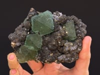 FLUORITE with GEOCRONITE, SPHALERITE, CHALCOPYRITE and QUARTZ